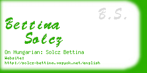 bettina solcz business card